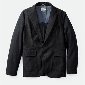 Flint and Tinder Men’s Wayfarer Wool Blazer
 in Charcoal Grey